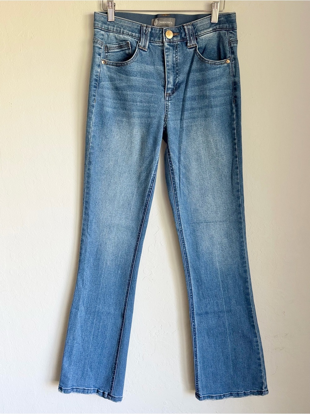 Democracy "Ab"solution Itty Bitty Slim Fit Bootcut Jeans, Medium Wash, Sz 6